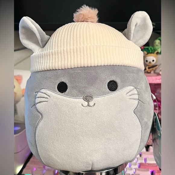 Camilo the Chinchilla with Beanie 8" Squishmallow Stuffed Plush Toy - Picture 1 of 3